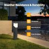 Outdoor Landscape Pathway Lights Modern Bollard Lamp Waterproof Aluminum Floor Lamp Wired With E26 Bulb Socket For Walkway Patio Yard Porch 17216