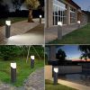 Outdoor Landscape Pathway Lights Modern Bollard Lamp Waterproof Aluminum Floor Lamp Wired With E26 Bulb Socket For Walkway Patio Yard Porch 17216