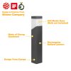 Outdoor Landscape Pathway Lights Modern Bollard Lamp Waterproof Aluminum Floor Lamp Wired With E26 Bulb Socket For Walkway Patio Yard Porch 17216