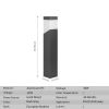 Outdoor Landscape Pathway Lights Modern Bollard Lamp Waterproof Aluminum Floor Lamp Wired With E26 Bulb Socket For Walkway Patio Yard Porch 17216