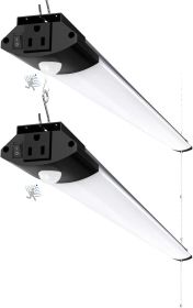 BS84 Motion Sensor LED Shop Light for Workshop 4FT, Garage Lights Plug in Fixtures, 84W, 5000K, 10000LM Motion Activated