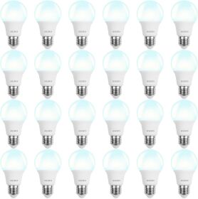 BUBO LED Light Bulbs, 60 Watt Equivalent LED Bulbs A19, 5000K Daylight Light Bulbs, 800 Lumens, E26 Standard Base, Non-Dimmable