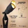Jasper Low Voltage Landscape Lighting Outdoor Compact Spotlight, Black