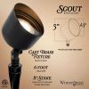 Scout Low Voltage Landscape Lighting Outdoor Spotlight, Black