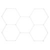 Hexagon Garage Lights, 26400LM, 6500K 5 Grid Systems Honeycomb Hexagonal Garage LED Lights
