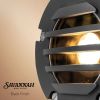 Savannah Landscape Well Light with Gravel Guard, Black