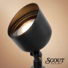 Scout Low Voltage Landscape Lighting Outdoor Spotlight, Black