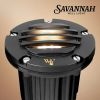 Savannah Landscape Well Light with Gravel Guard, Black