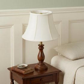 White Monay Shantung Silk Drum Lamp Shade