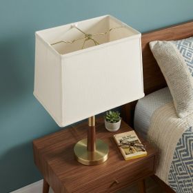 16" Off White Throwback Rectangle Linen Lampshade