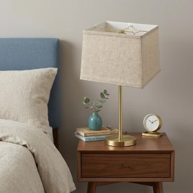 18" Cream Throwback Rectangle Linen Lampshade