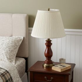 19" White Empire Slanted Broadcloth Lampshade