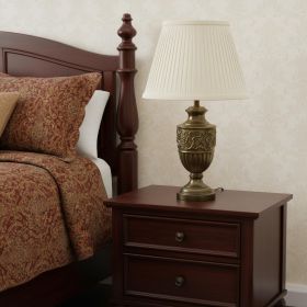 White Broadcloth Empire Lamp Shade
