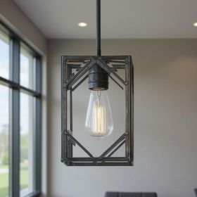 Black Kitchen Island Metal Dimmable Chandelier With Clear Shades