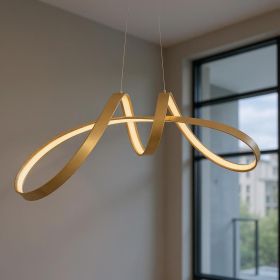 Gold Metal LED Dimmable Chandelier
