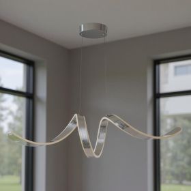 Silver Metal LED Dimmable Chandelier
