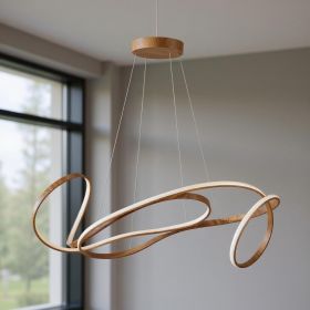Brown Metal LED Dimmable Chandelier