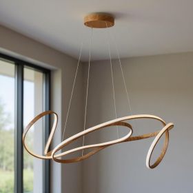 Brown Metal LED Dimmable Smart Enabled Chandelier