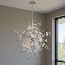 Twelve Light Dimmable Chandelier With Shades