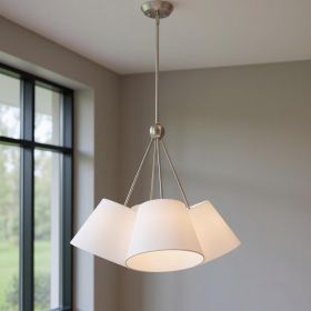Four Light Dimmable Chandelier With Shades