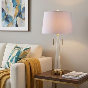30" Gold Novelty Table Lamp With Empire Shade