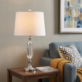 27" Silver Novelty Table Lamp With Empire Shade