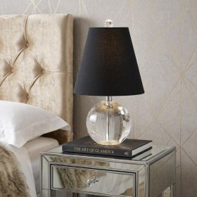 16" Clear Novelty Table Lamp With Empire Shade