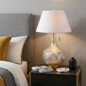 31" Gold Novelty Table Lamp LED With Globe Shade