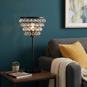 25" Bronze Lantern Table Lamp With Drum