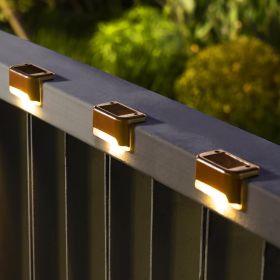 Solar Deck Lights Outdoor 16 Pack, Solar Step Lights Waterproof Led Solar lights for Outdoor Stairs, Step , Fence, Yard, Patio (Color: Warm White)